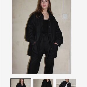 Na Nin MADDOX WOVEN SILK CHORE COAT